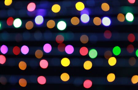 Defocused abstract lights christmas background.の写真素材