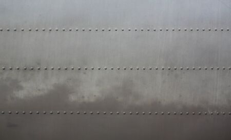 metal surface of military aircraftの写真素材