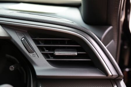 Car air conditioning system, Air Conditioner in front of carの写真素材