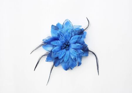 Artificial flowers isolated on white backgroundの写真素材