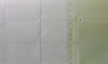 metal surface of military aircraft