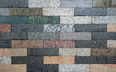 Abstract stone tile texture brick wall background.の写真素材