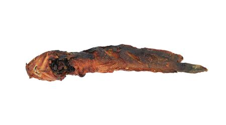 Catfish grilled isolated on white background.