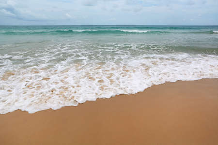 Landscape view of Beautiful beach and tropical seaの写真素材