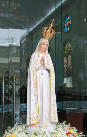 Statues of Holy Women in Roman Catholic Churchの写真素材