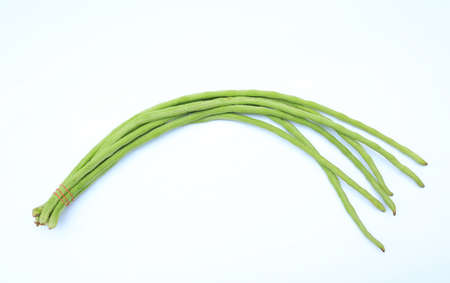 Yardlong bean or Cowpea isolated on white background