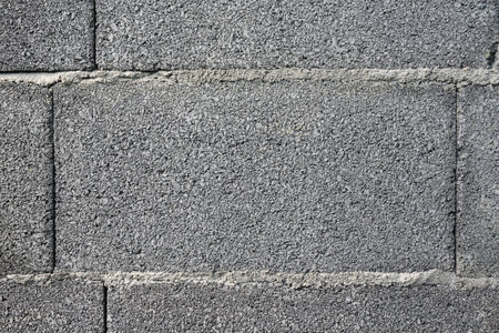 Close-up new concrete brick block wall texture and background.