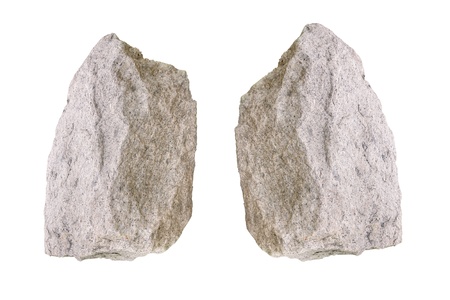 Stone on white background.の写真素材