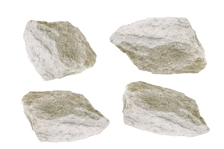 Stone on white background.の写真素材