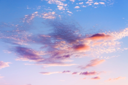 Sky at sunsetの写真素材