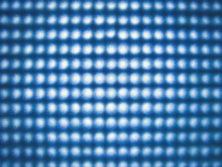 Blue stretch of LED lightsの写真素材