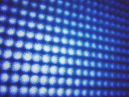 Blue stretch of LED lights