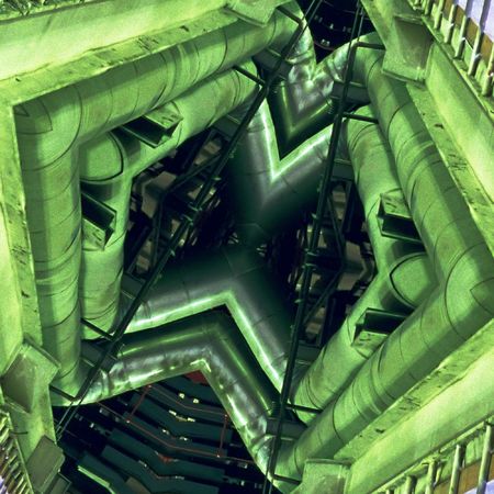 Abstract fragment of the industrial equipment. Illustration.の写真素材