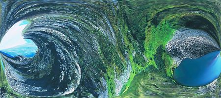 Abstract multicolor figure with patterns. Illustration.の写真素材