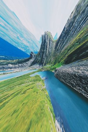 Abstract multicolor figure with patterns. Illustration.の写真素材