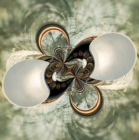 Abstract multicolor figure with patterns. Illustration.の写真素材