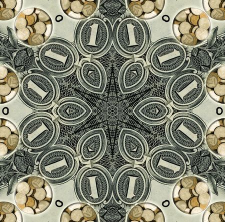 Abstract illustration with money. Design.の写真素材