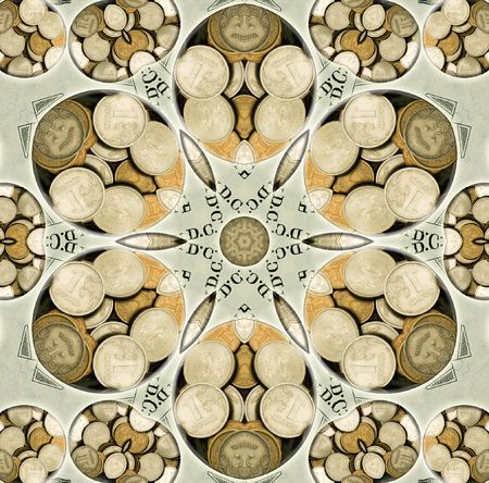 Abstract illustration with money. Design.の写真素材