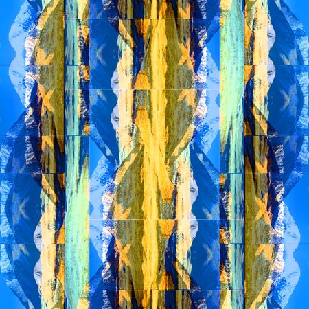 Abstract multicolor background with patterns. Illustration.の写真素材