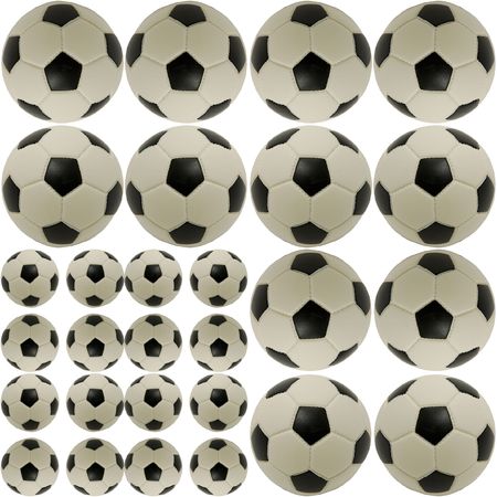 Abstract background made from soccer ball. Illustration.の写真素材