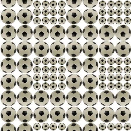 Abstract background made from soccer ball. Illustration.の写真素材