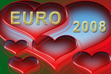 Love and football. Illustration.のeditorial素材