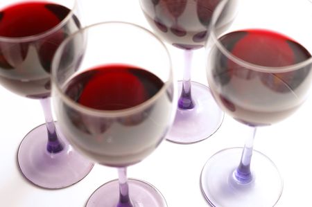 wine glassesの写真素材