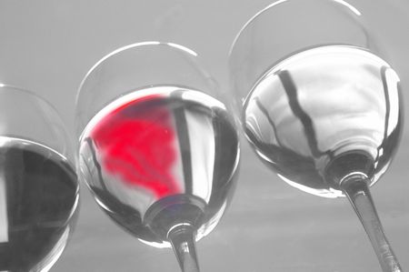 wine glassesの写真素材