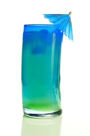 tropical drink isolated on white backgroundの写真素材