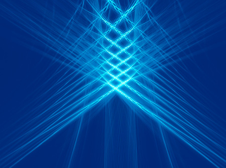 Abstract fractal blue checkered background, computer-generated image with copy space for logo, design concepts, web, prints, posters.の写真素材