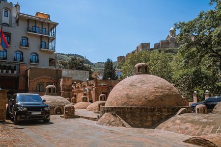 Tbilisi, Georgia Republic. Sulfur baths in historical centre.の写真素材