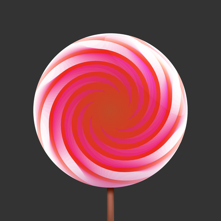 Stock vector illustration realistic lollipop object. EPS 10のイラスト素材