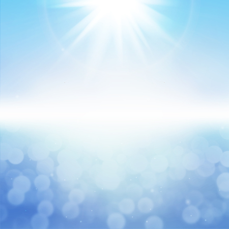 Vector illustration summer. Sea and the sun. EPS10のイラスト素材