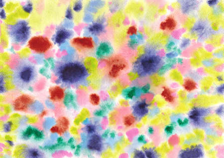 Abstract background with multicolored watercolor blots. You can use it for your banner, poster, and other designs.の写真素材