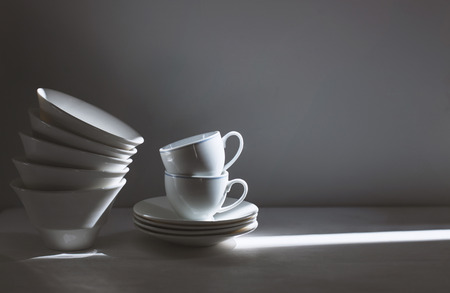 Vintage photo of coffee cups