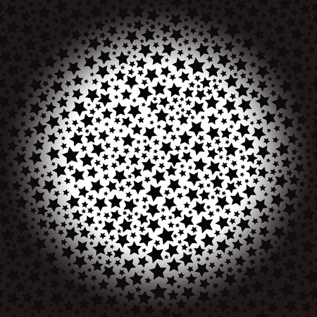 Abstract pattern with starsのイラスト素材