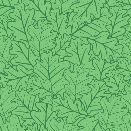 Seamless pattern with oak leaves. Can be used for wallpaper, pattern fills, greeting cards, webpage backgrounds, wrapping paper or fabric.のイラスト素材