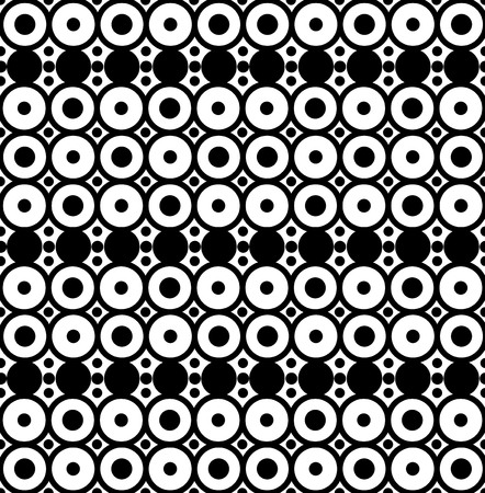 Vector seamless pattern. Abstract stylish background. Geometric texture with circles.のイラスト素材