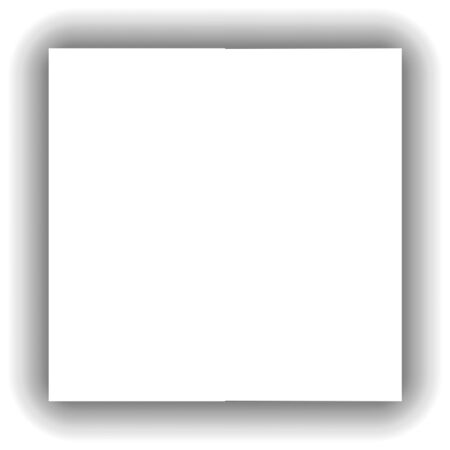 Circle white frame. Papercut 3d effect. Vector illustration.のイラスト素材