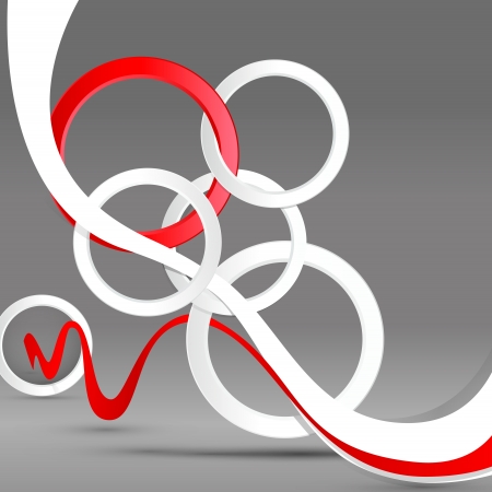 abstract background with circles and stripsのイラスト素材