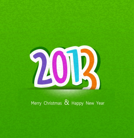 New Year's background with the numbers 2013のイラスト素材
