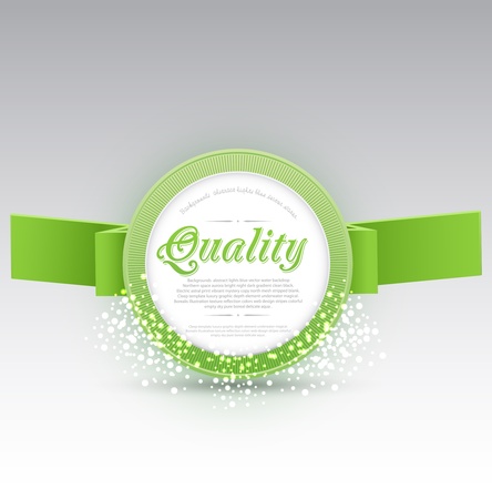 vector green bannerのイラスト素材