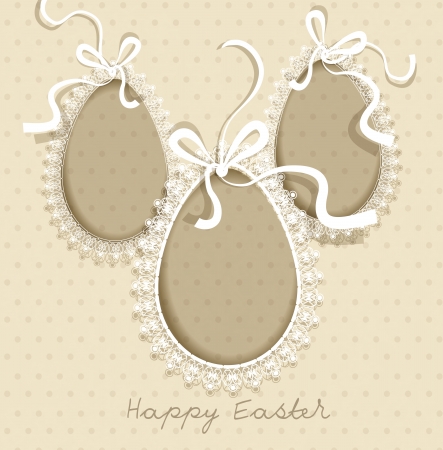 Easter vintage background vectorのイラスト素材