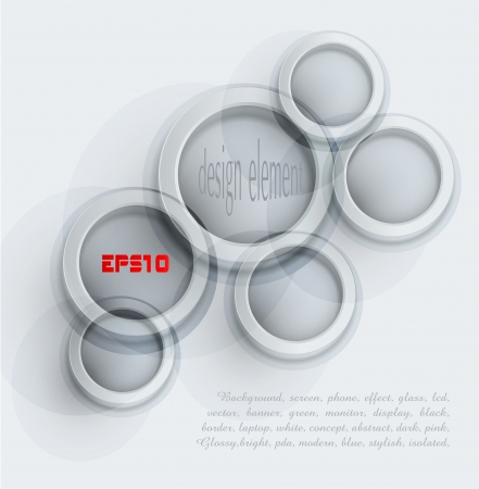 Vector abstract round modern elements for designのイラスト素材