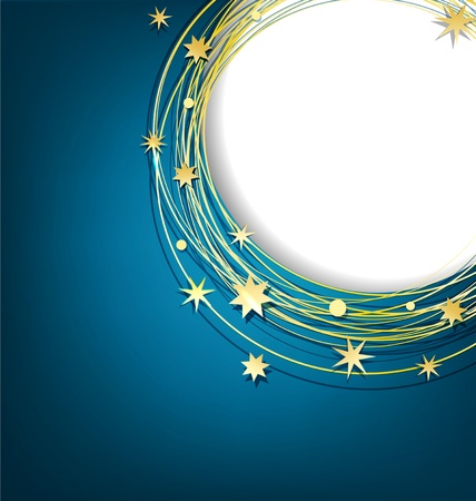vector abstract background with gold starsのイラスト素材