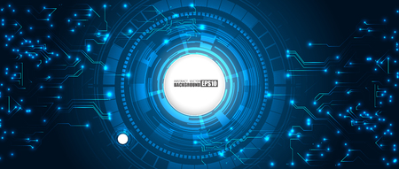 Abstract technology HUD background Hi-tech communication concept futuristic digital innovation background vector illustrationのイラスト素材