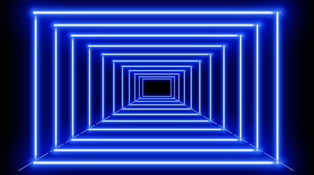 Neon blue frames.のイラスト素材