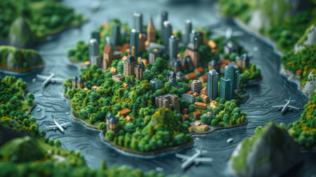 Healthcare and medicine on a global network. Medical tourism concept, healthcare tourism and international medical travel insurance.の素材