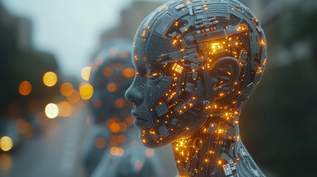 Deep learning. GUI (Graphical User Interface). The concept of AI (Artificial Intelligence).の素材