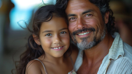 Families, smiles and faces, holiday, summer trip or vacation, vacation and parents, love and care, spending quality time together and bonded.の素材